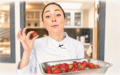 J&rsquo;ai préparé une tarte aux fraises avec Nina Métayer pour l&rsquo;émission « Qu&rsquo;est-ce que tu food » sur 20 Minutes TV